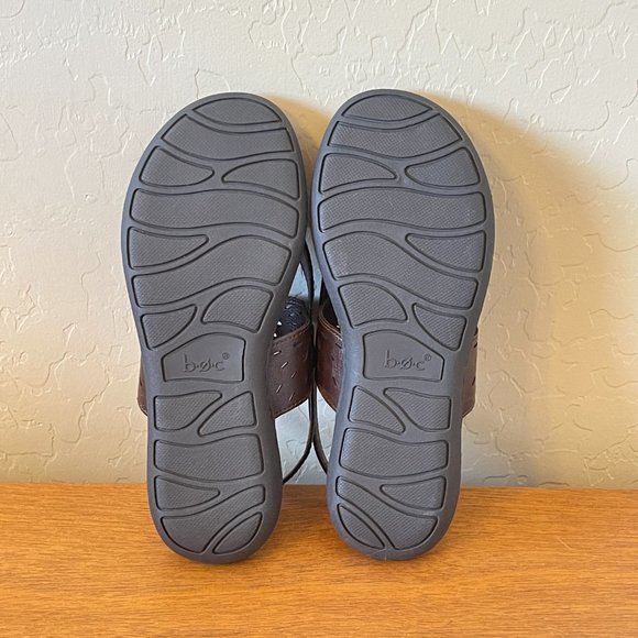 New Born Concept Sandals BOC 6 Brown Cut Out Design Thong Strappy - Picture 10 of 11